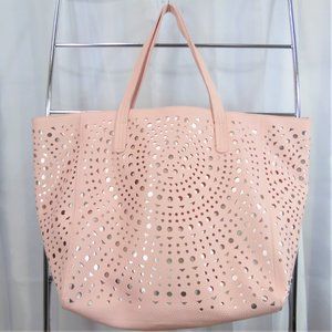 Bath and Body Works Pink and Rose Gold Tote